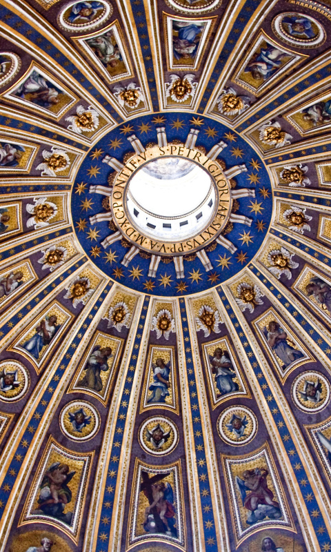 Обои Papal Basilica of St Peter in the Vatican 480x800