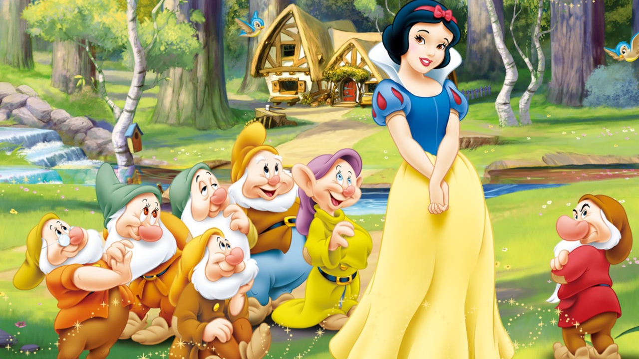 Das Snow White and the Seven Dwarfs Wallpaper 1280x720