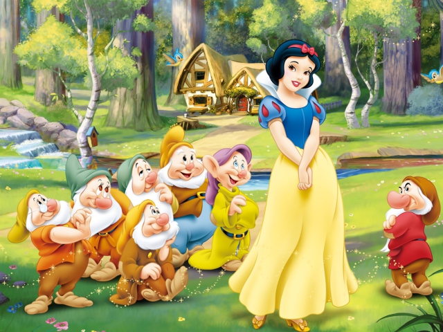 Fondo de pantalla Snow White and the Seven Dwarfs 640x480