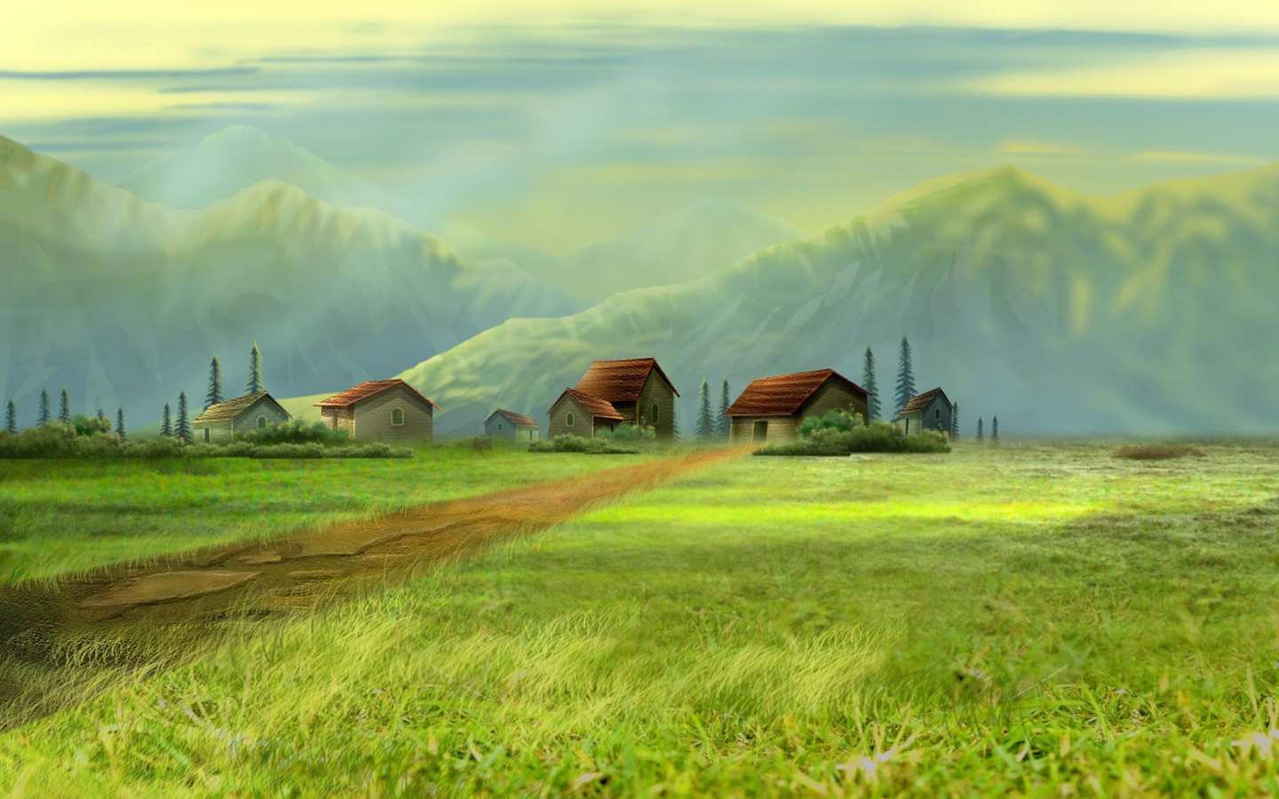 Screenshot №1 pro téma Dream Village 1440x900