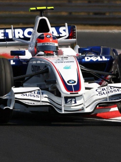 Sfondi Robert Kubica Bmw Sauber F1 2007 Hungary 240x320