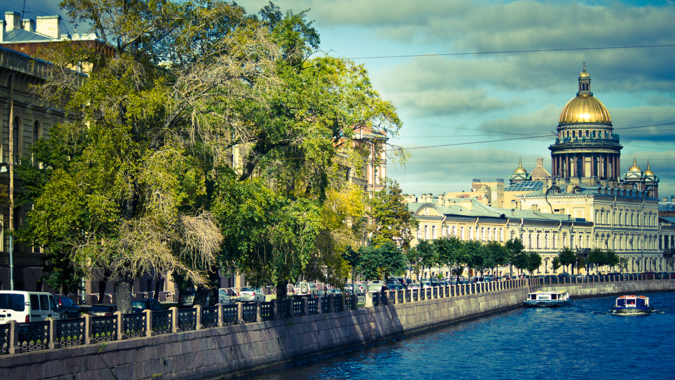 Sfondi St. Petersburg Russia 1366x768