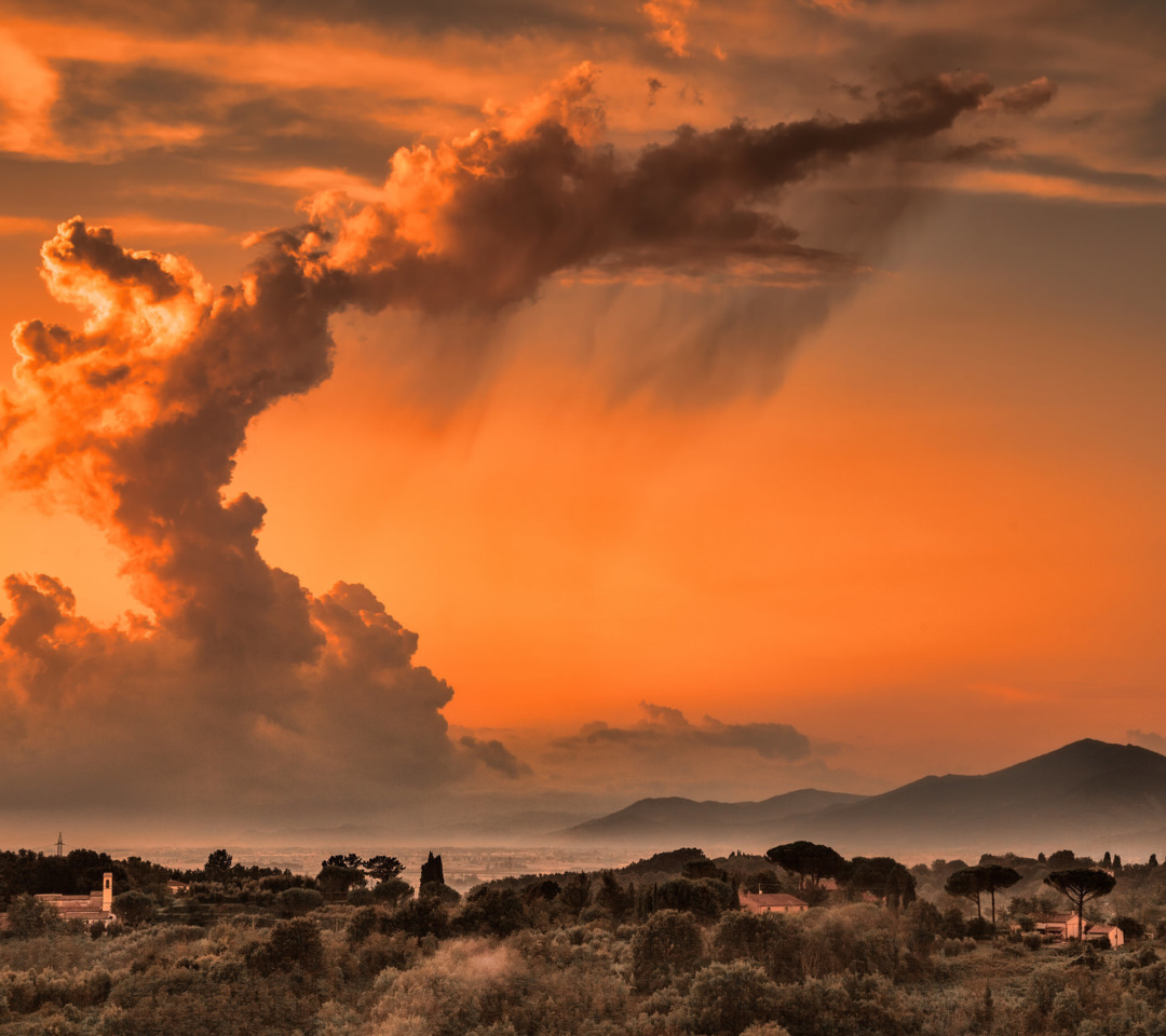 Fondo de pantalla Weather in Tuscany 1080x960