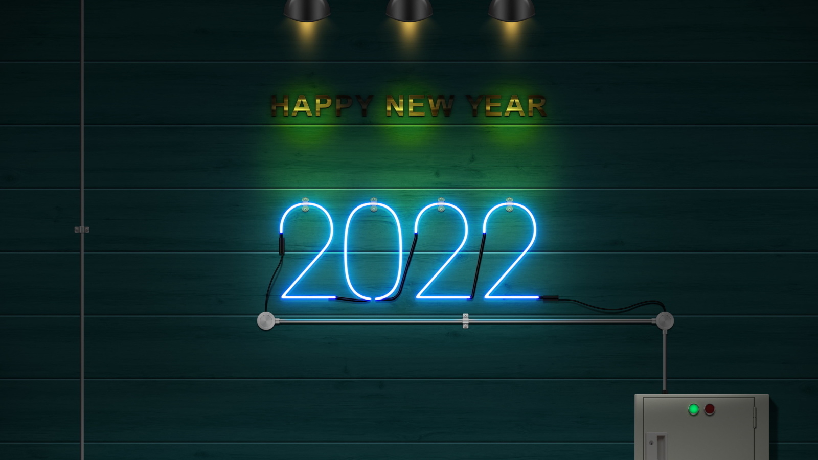 Happy New Year 2022 Photo wallpaper 1600x900