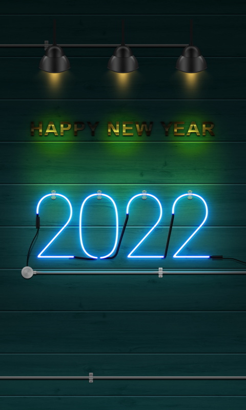 Happy New Year 2022 Photo wallpaper 480x800