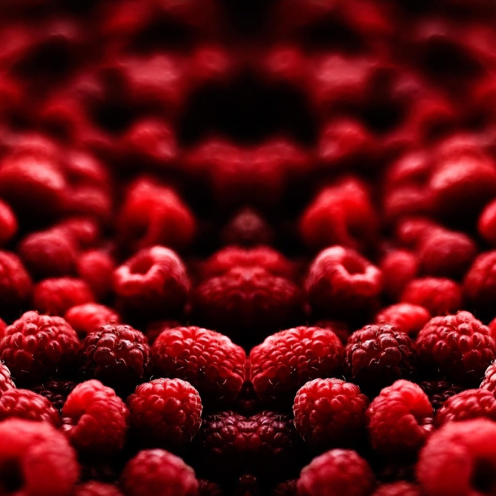 Fondo de pantalla Appetizing Raspberries 1024x1024