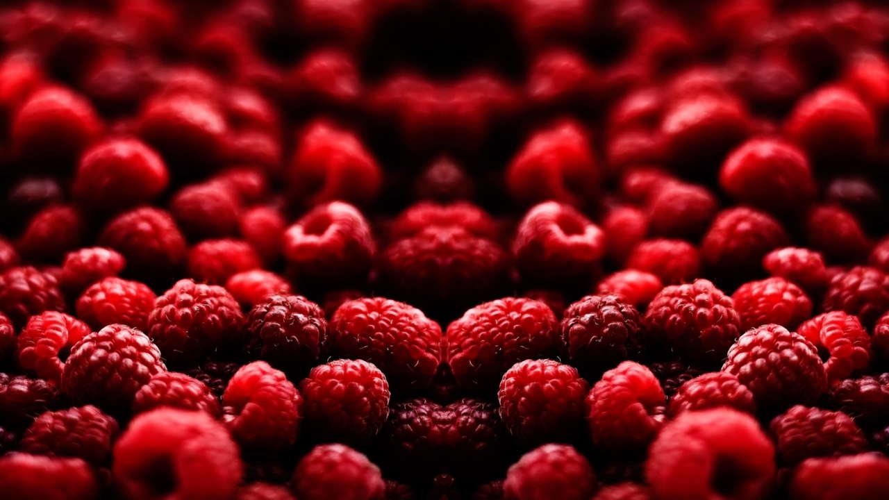 Das Appetizing Raspberries Wallpaper 1280x720