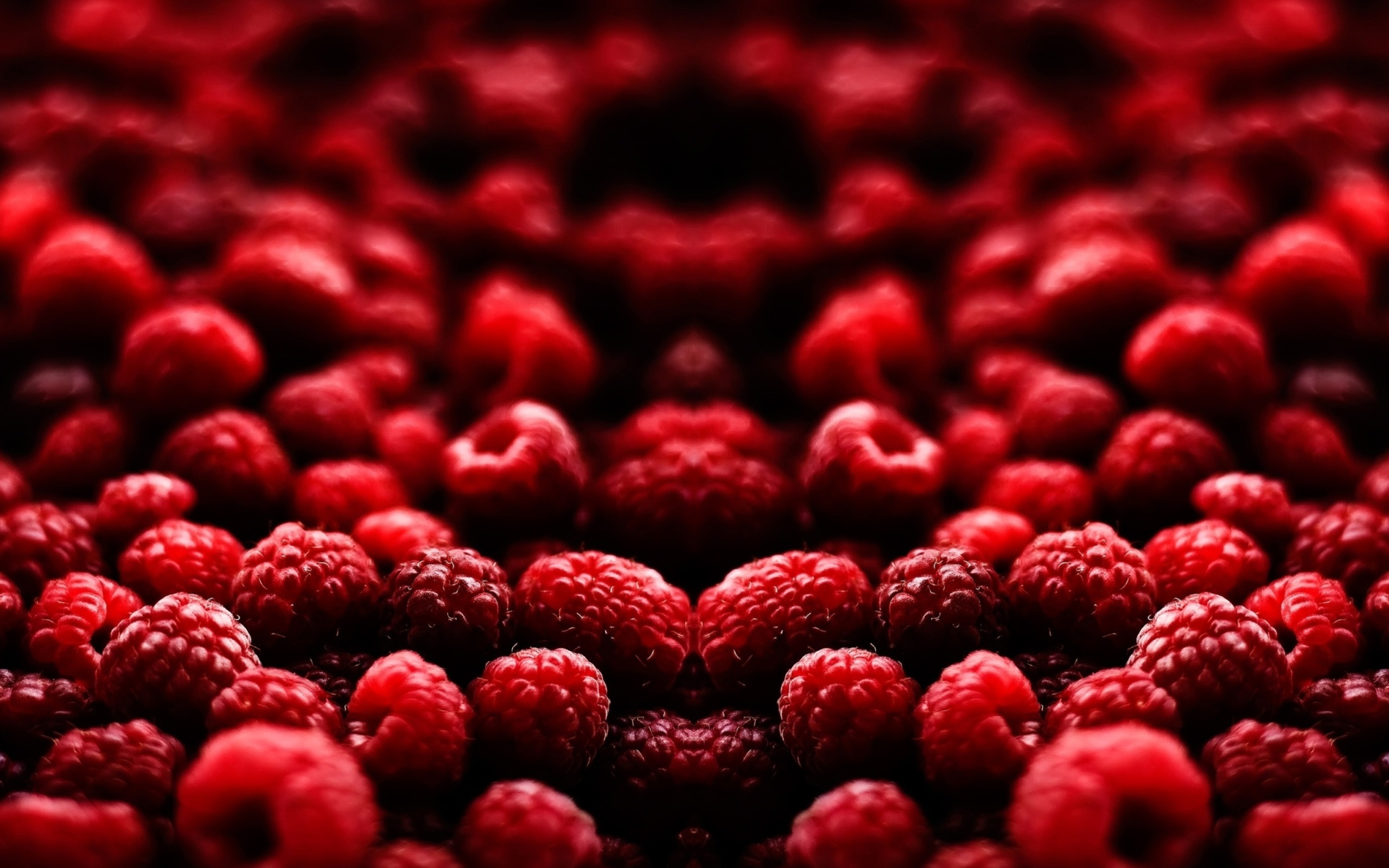 Das Appetizing Raspberries Wallpaper 2560x1600