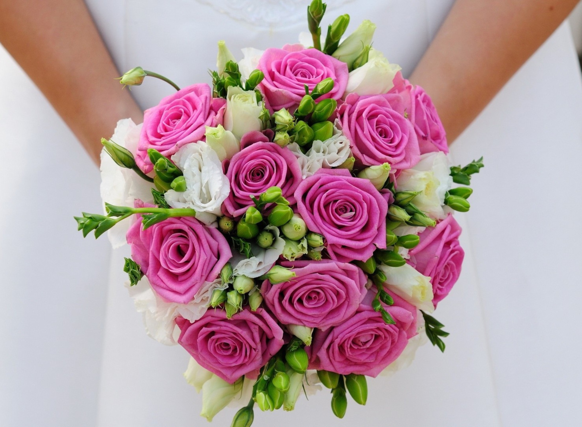 Fondo de pantalla Pink Wedding Bouquet 1920x1408