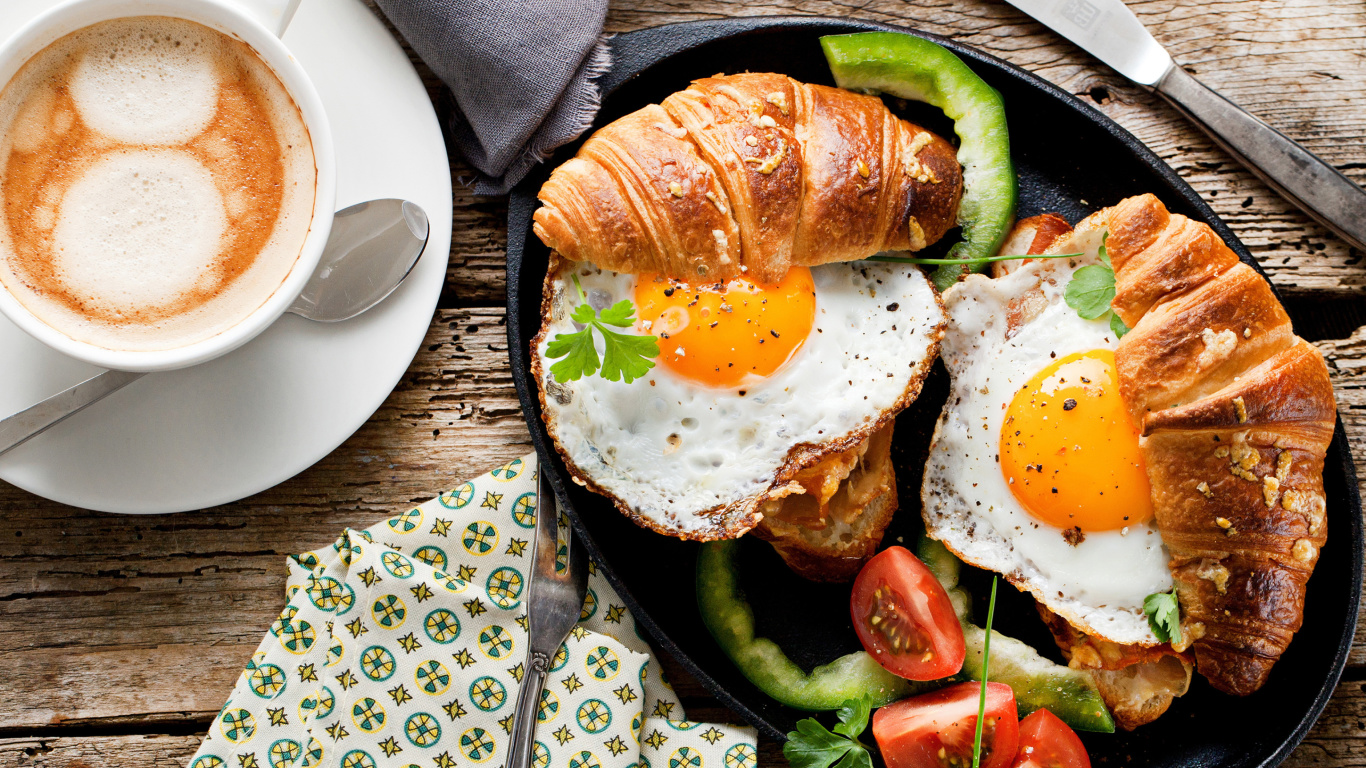 Das Breakfast in London Wallpaper 1366x768