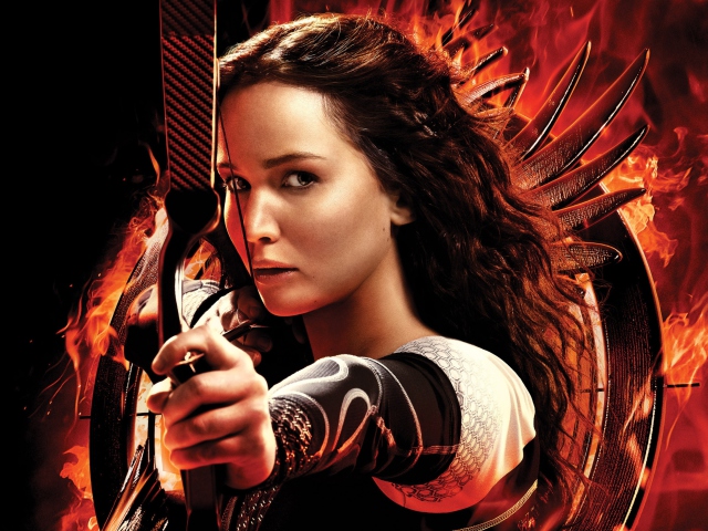 Fondo de pantalla Katniss Jennifer Lawrence 640x480