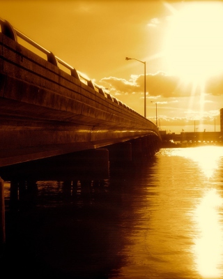 Sunlit Bridge - Obrázkek zdarma pro iPhone 3G