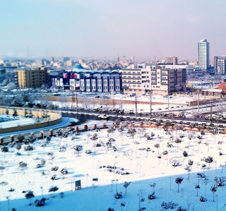Winter City - Obrázkek zdarma pro iPad Air