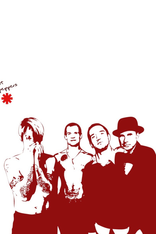Das Red Hot Chili Peppers Wallpaper 640x960