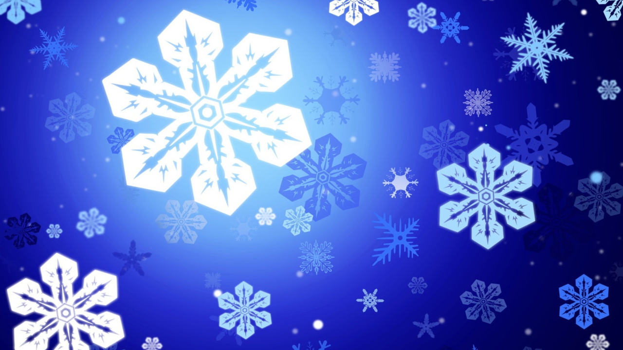 Screenshot №1 pro téma New Year Snowflakes 1280x720