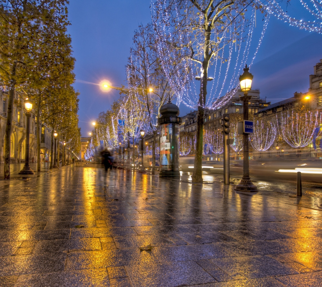 Fondo de pantalla France Streetscape 1080x960