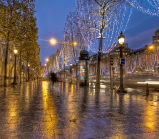 Картинка France Streetscape на телефон 128x128