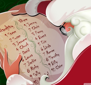 Santa Claus Christmas List - Obrázkek zdarma pro iPad 3