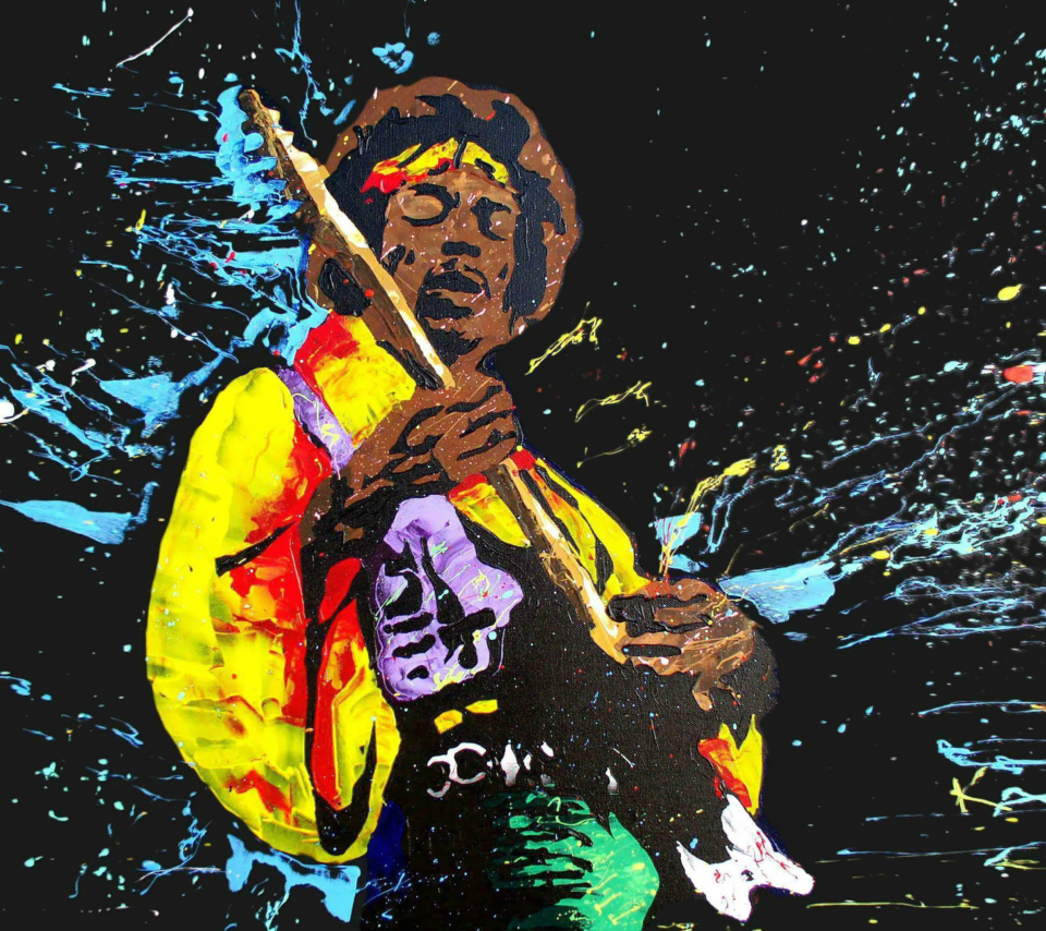 Jimi Hendrix Painting screenshot #1 960x854