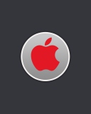 Обои Apple Computer Red Logo 128x160