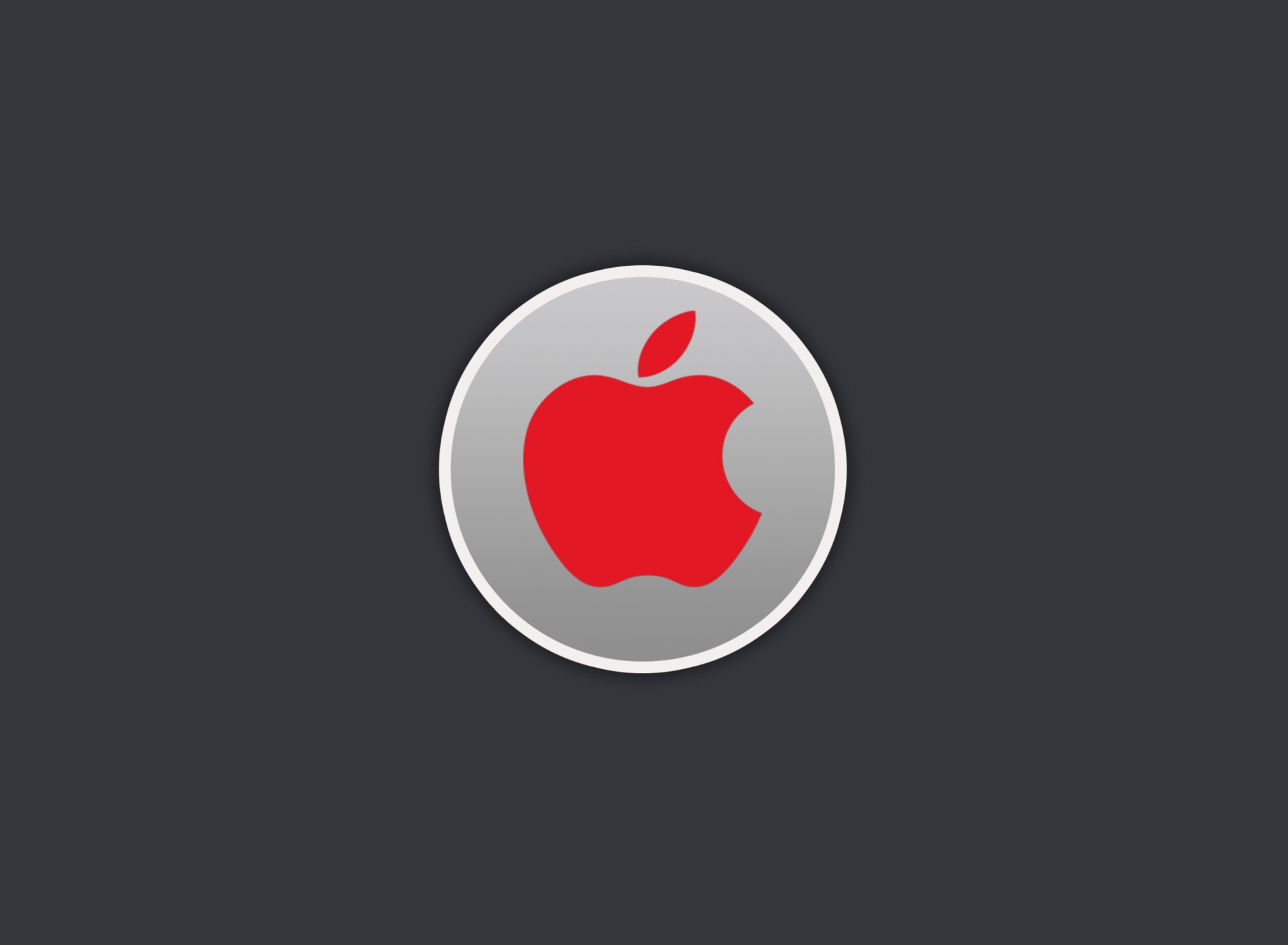 Fondo de pantalla Apple Computer Red Logo 1920x1408