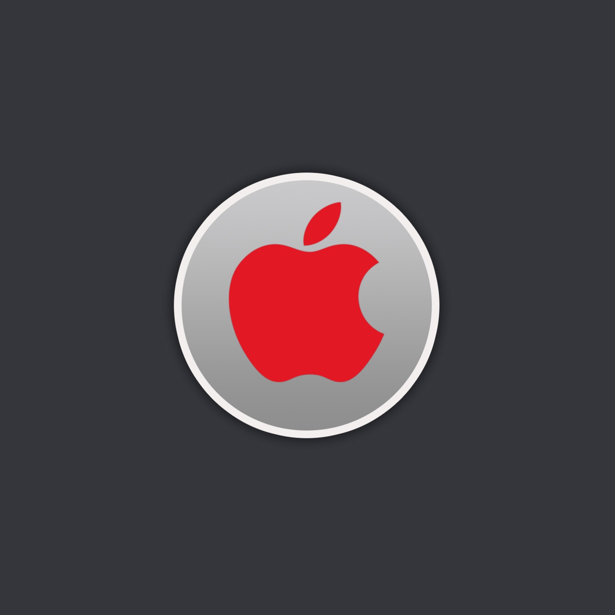 Fondo de pantalla Apple Computer Red Logo 2048x2048