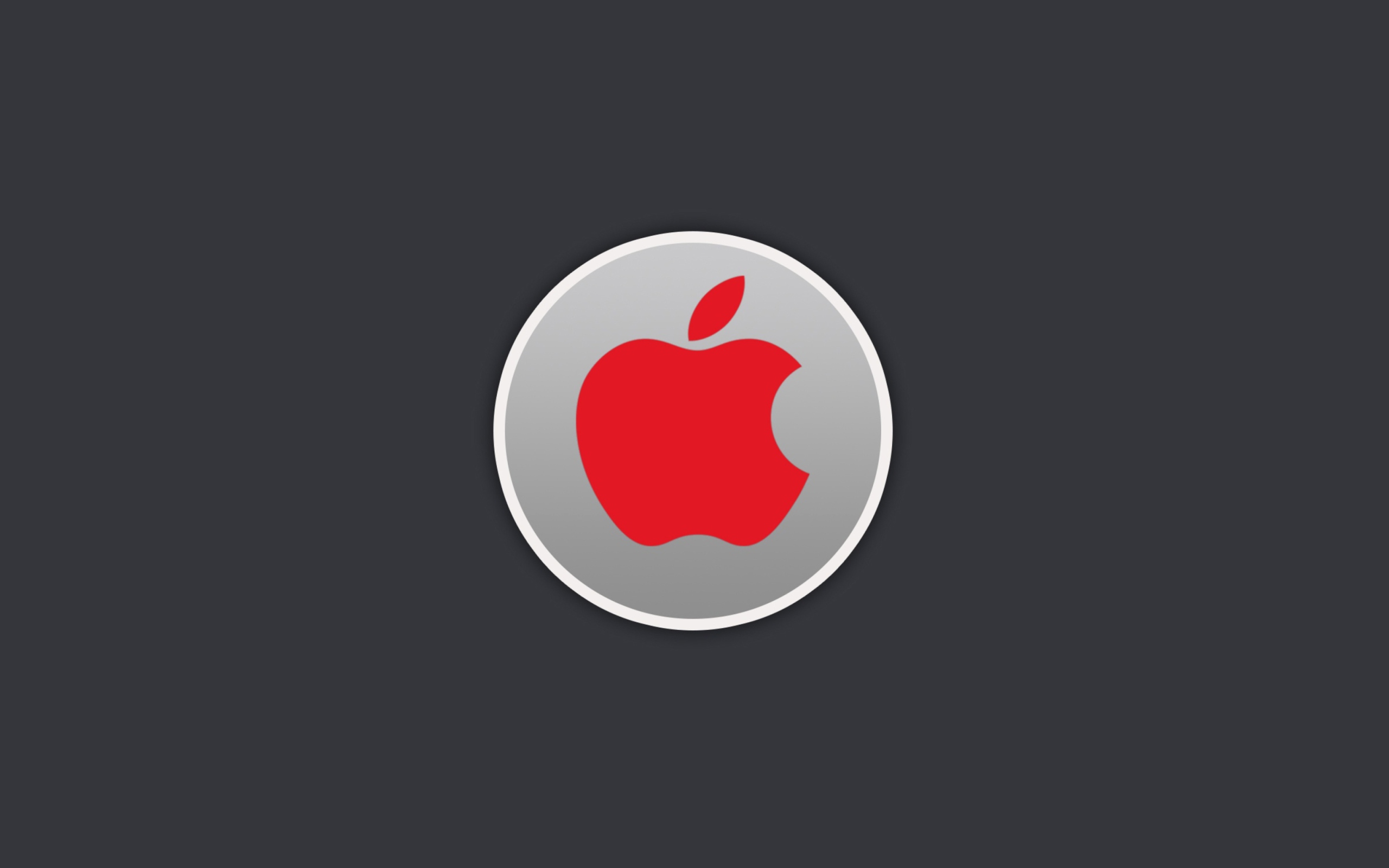 Das Apple Computer Red Logo Wallpaper 2560x1600