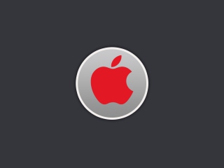 Screenshot №1 pro téma Apple Computer Red Logo 320x240