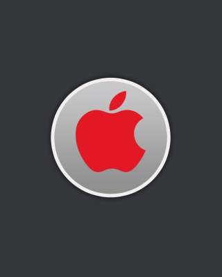 Apple Computer Red Logo - Obrázkek zdarma pro 320x480