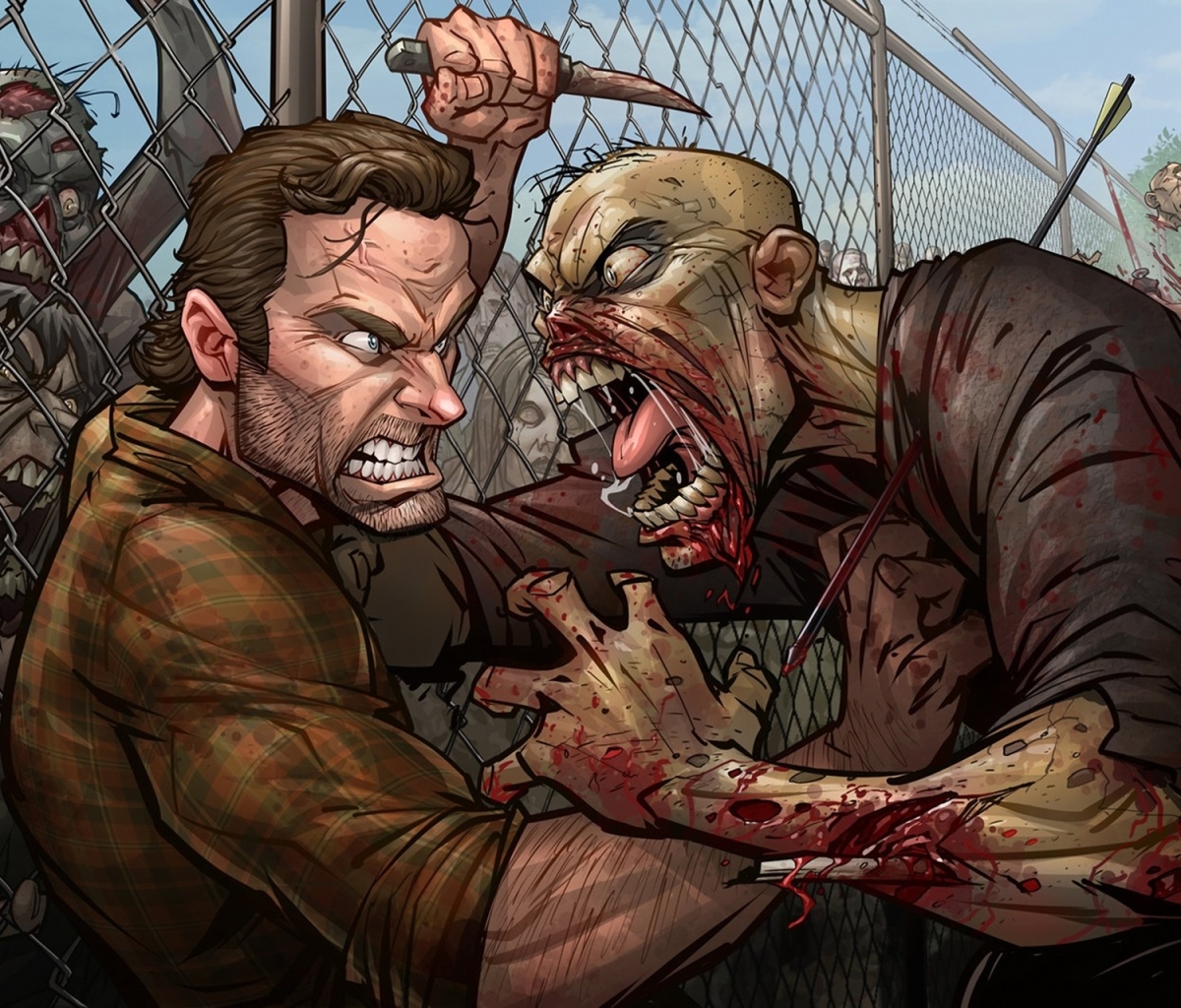 Fondo de pantalla The Walking Dead Zombie 1200x1024