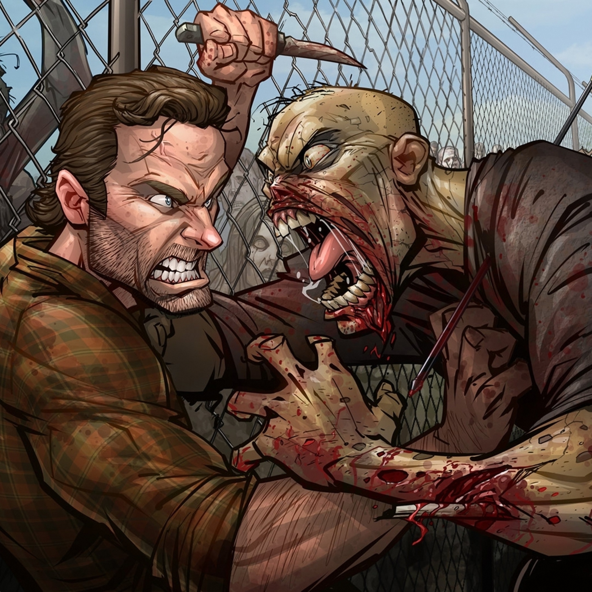 The Walking Dead Zombie wallpaper 2048x2048