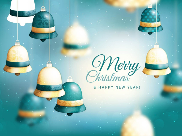 Sfondi Merry Christmas Bells 640x480
