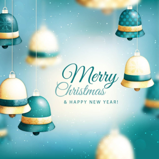 Kostenloses Merry Christmas Bells Wallpaper für iPad mini