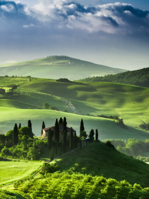 Screenshot №1 pro téma San Quirico d'Orcia, Tuscany, Italy 480x640