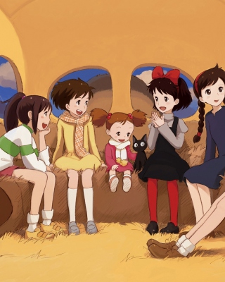 Kikis Delivery Service with Kiki, Jiji, Osono and Ursula - Obrázkek zdarma pro Nokia Lumia 1520