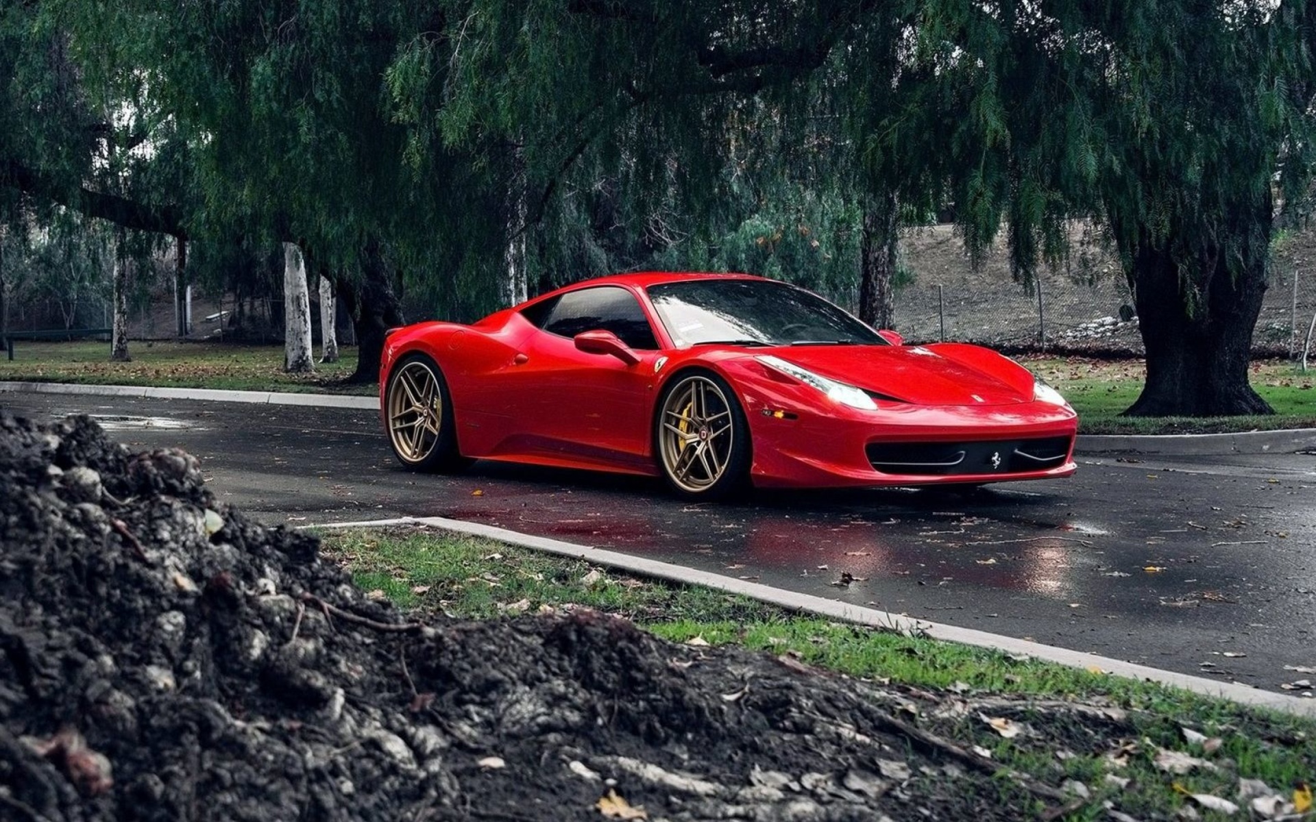 Screenshot №1 pro téma Ferrari Enzo after Rain 1920x1200
