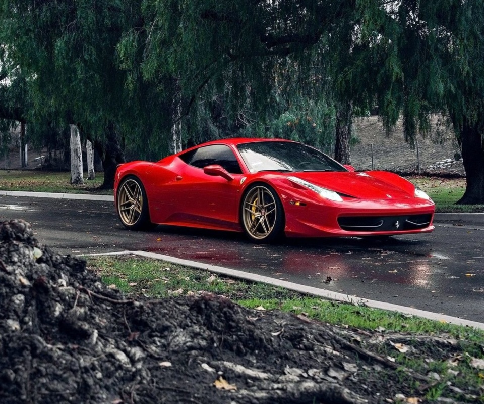 Fondo de pantalla Ferrari Enzo after Rain 960x800