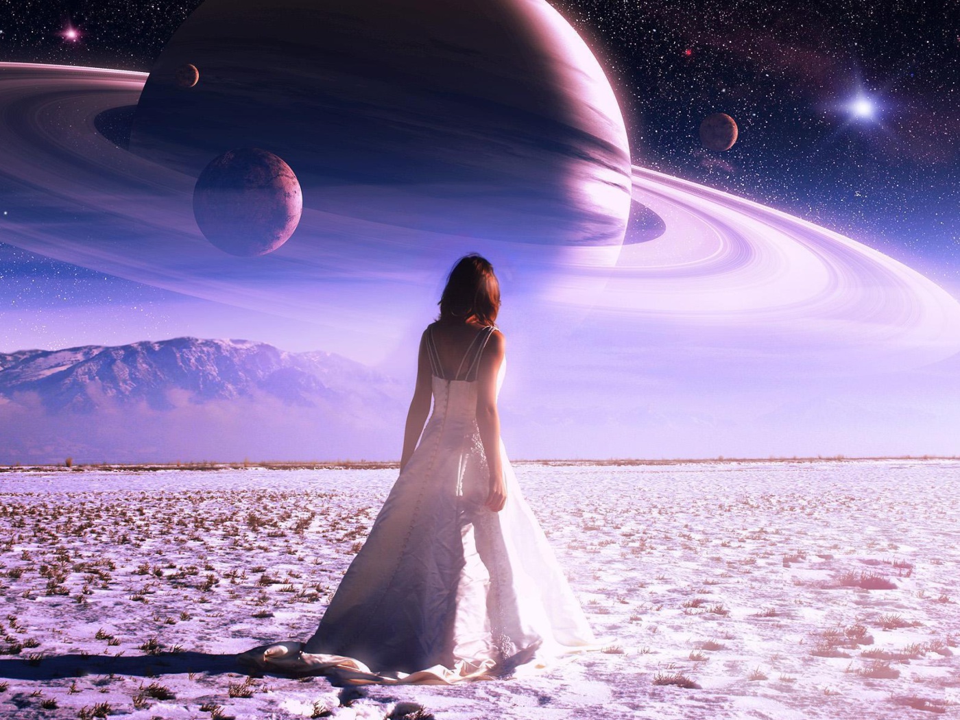 Fondo de pantalla Girl on Mars 1400x1050