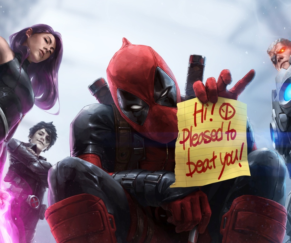 Das Deadpool Comic Book Wallpaper 960x800