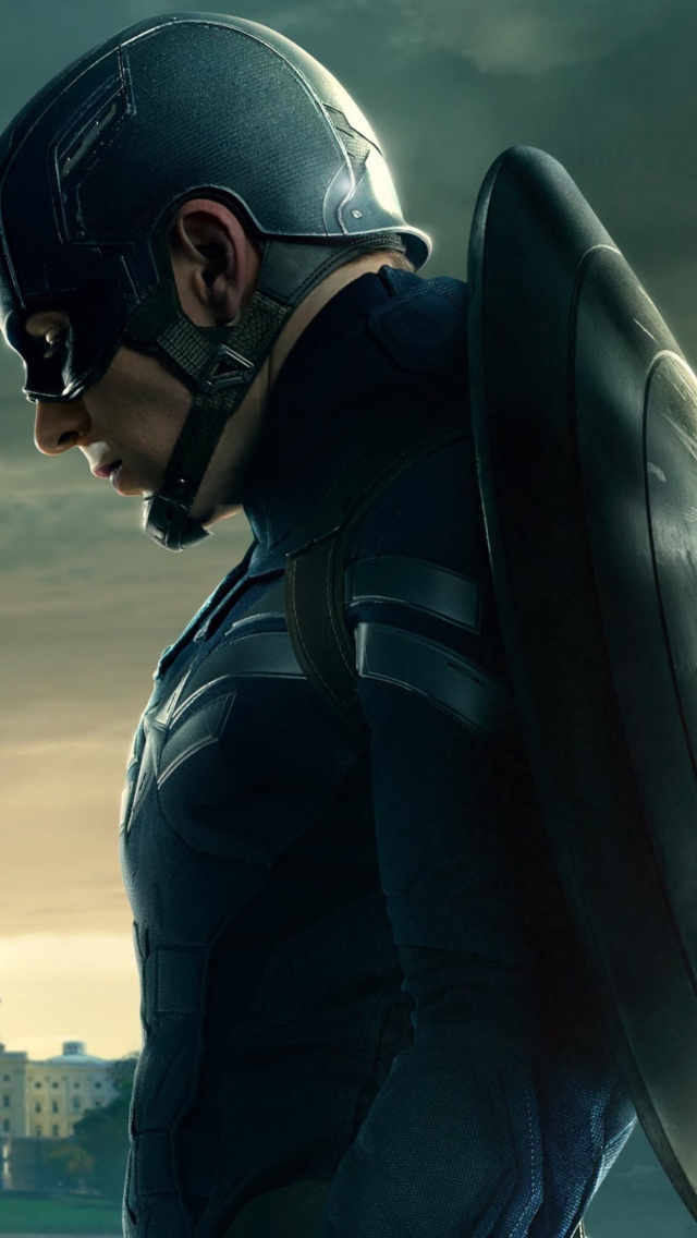 Fondo de pantalla Captain America 2 The Winter Soldier 640x1136