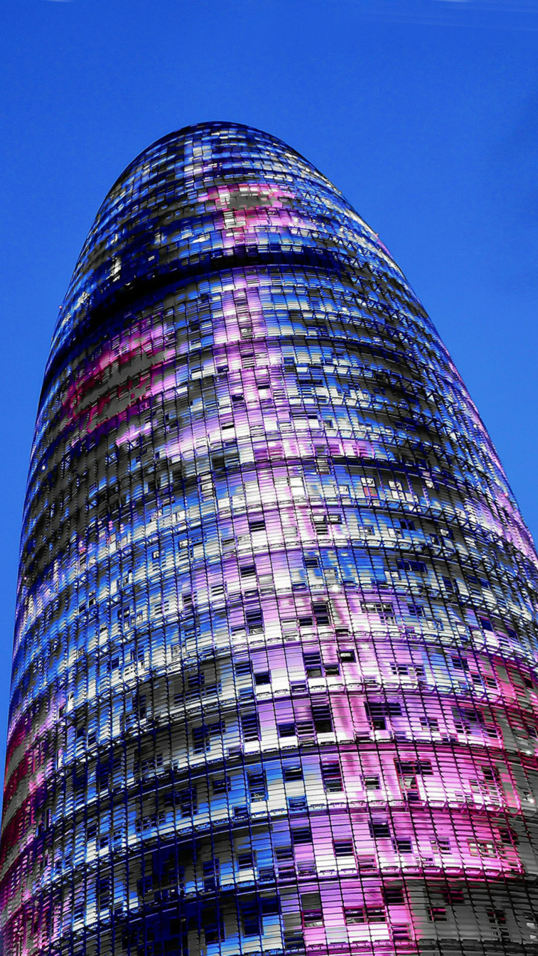 Обои Torre Agbar in Barcelona 1080x1920
