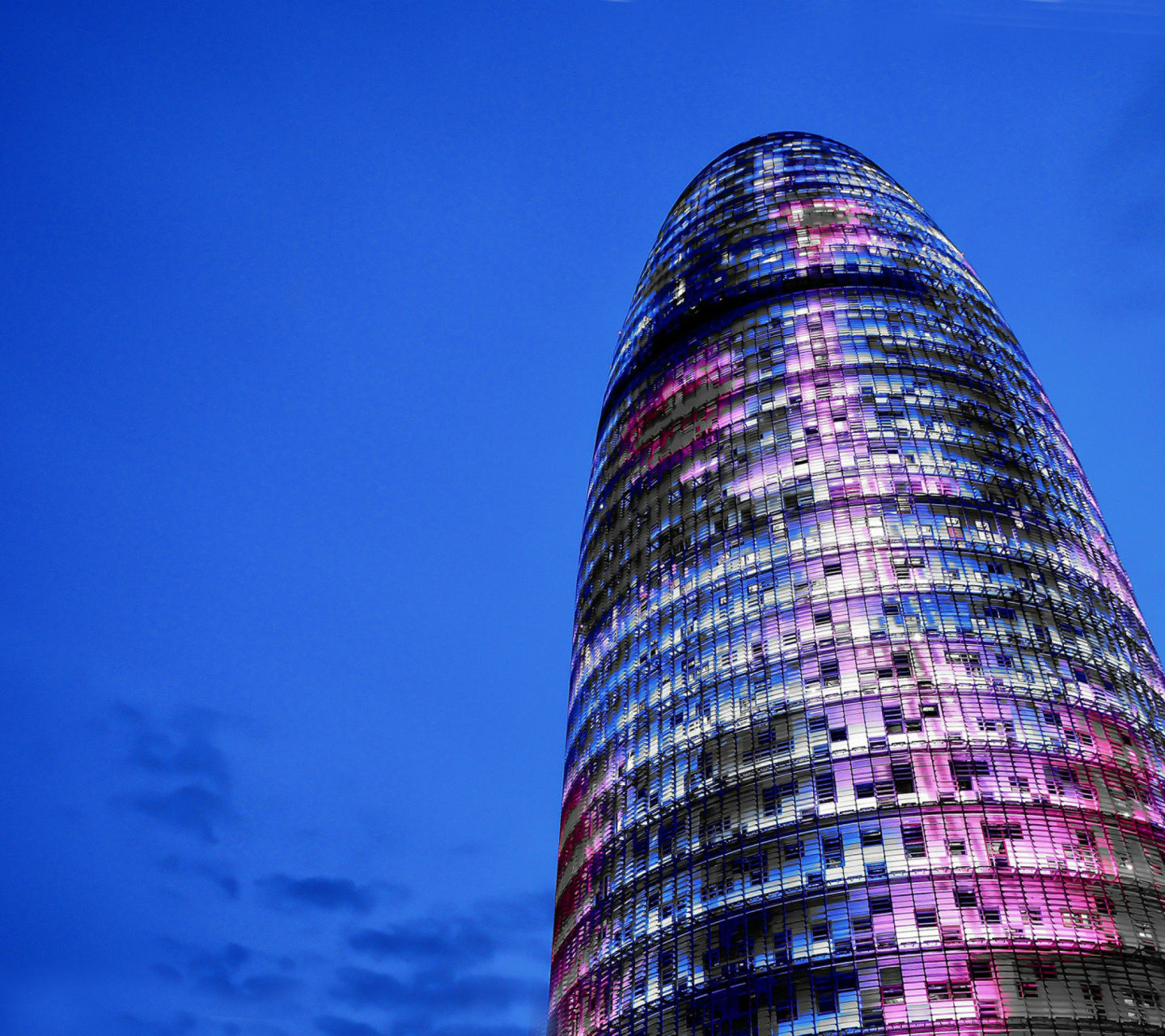 Torre Agbar in Barcelona wallpaper 1440x1280