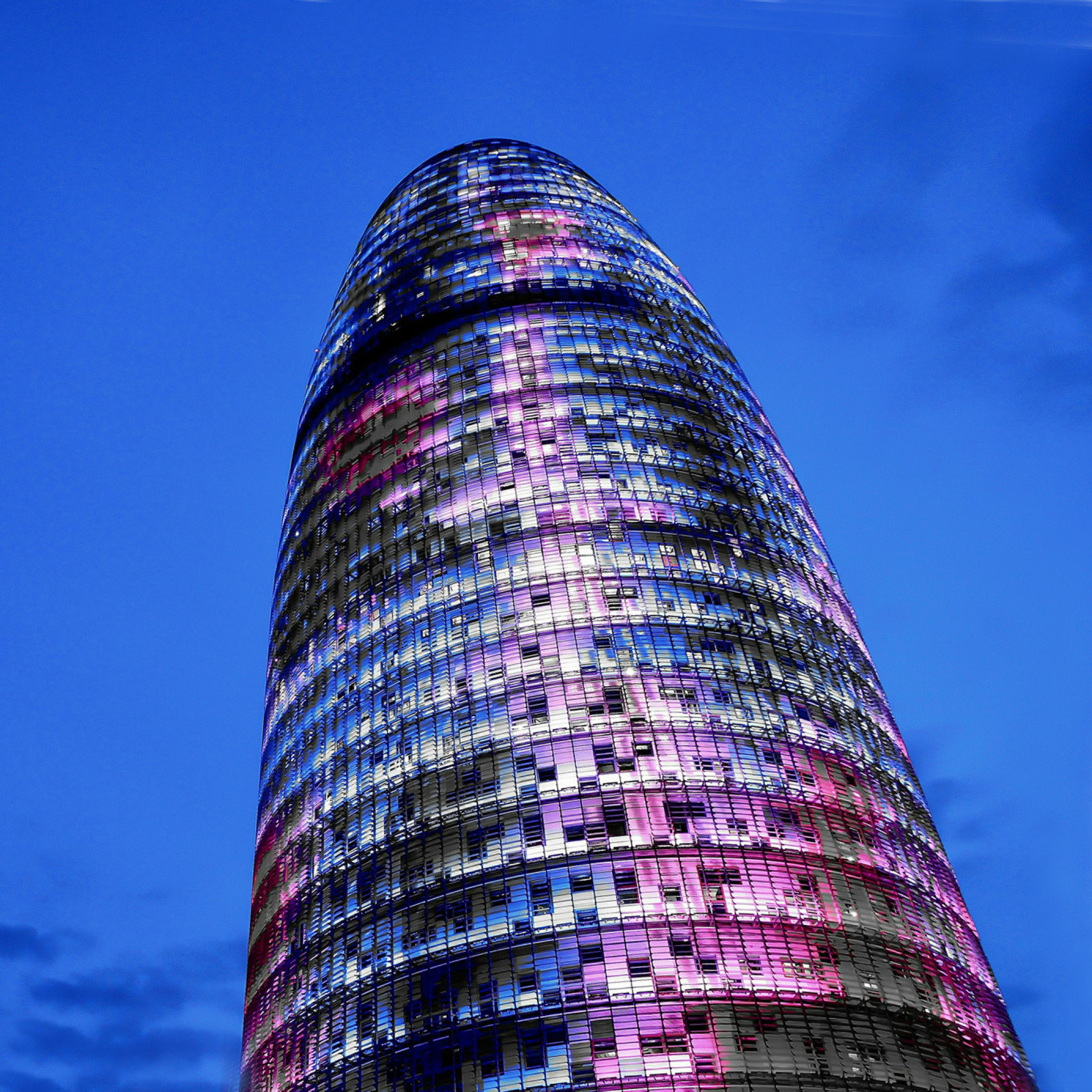 Torre Agbar in Barcelona wallpaper 2048x2048