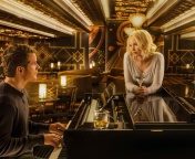 Обои Jennifer Lawrence and Chris Pratt in Passengers Film 176x144