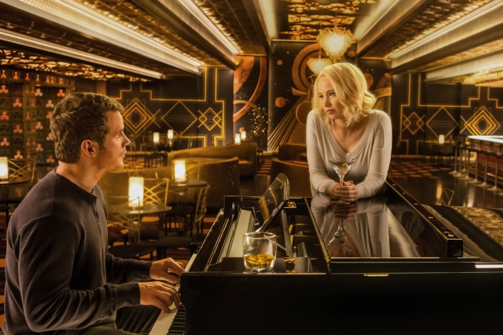 Fondo de pantalla Jennifer Lawrence and Chris Pratt in Passengers Film