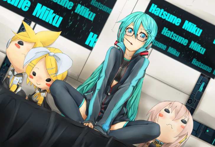 Screenshot №1 pro téma Vocaloid, Miku Hatsune