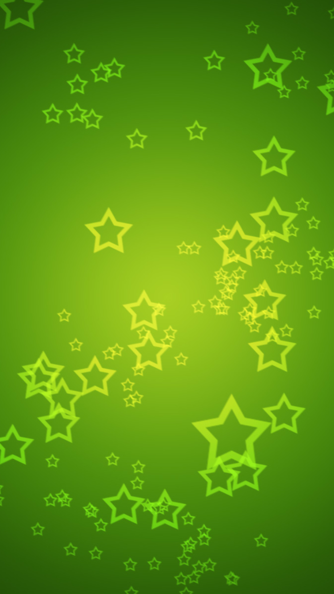 Fondo de pantalla Green Stars 1080x1920
