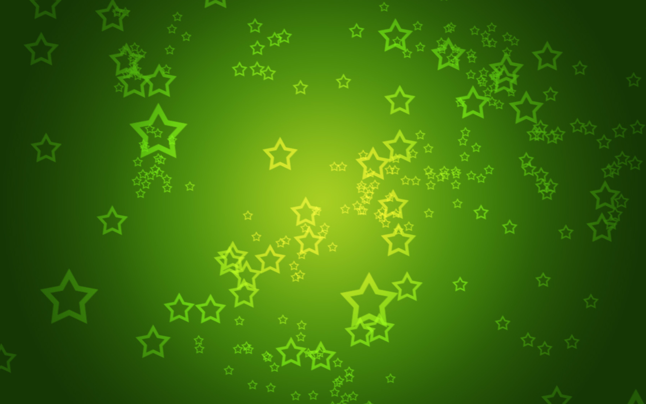 Обои Green Stars 1280x800