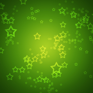 Kostenloses Green Stars Wallpaper für 208x208