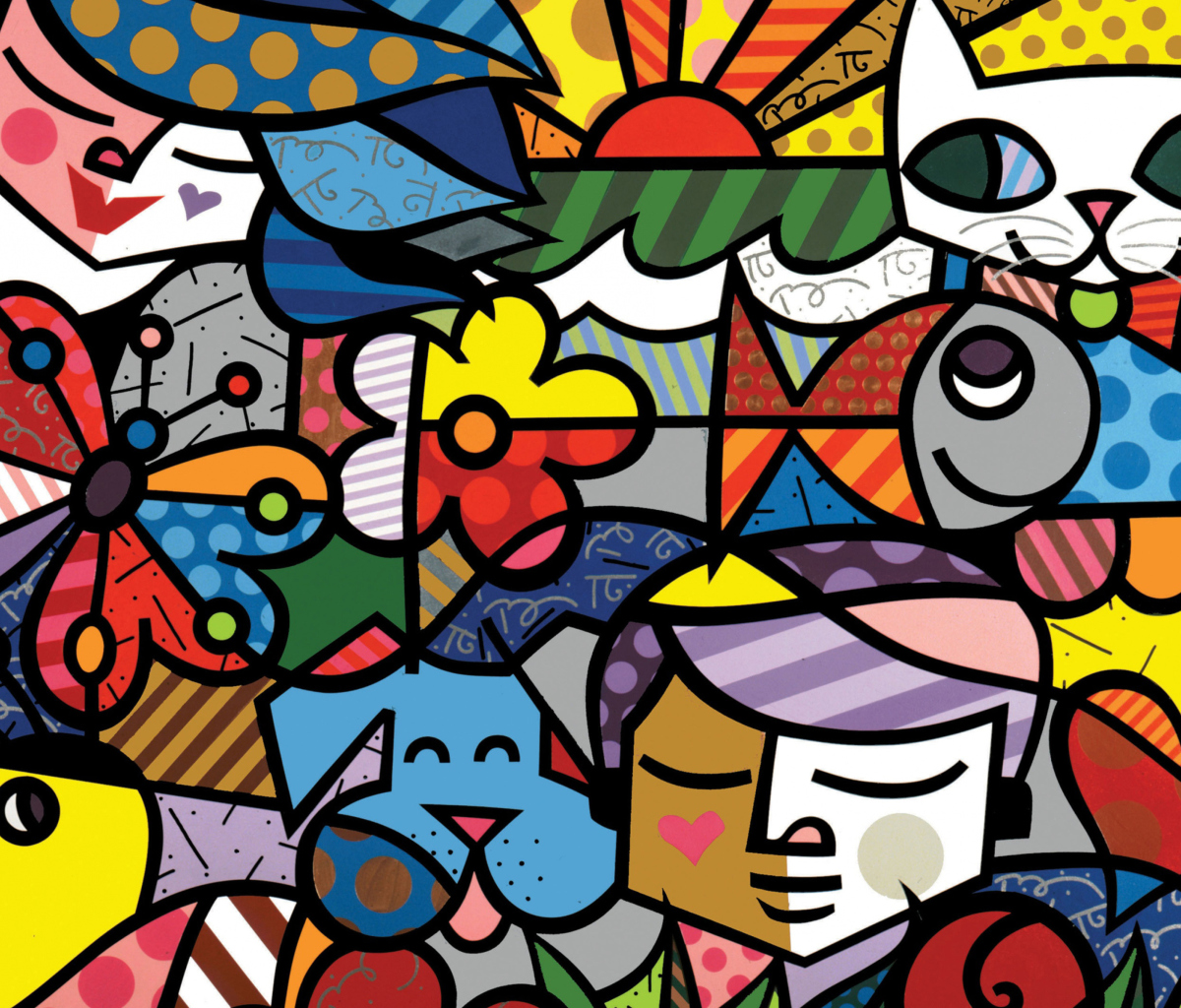 Screenshot №1 pro téma Romero Britto Design 1200x1024